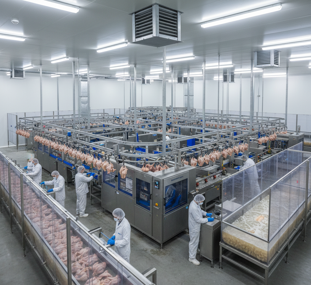 Rumah Potong Ayam Modern - Indonesia